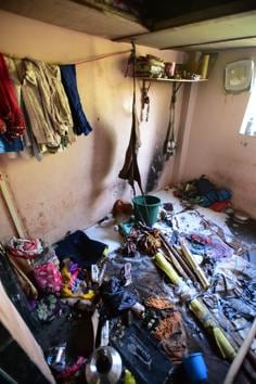 The fire department officials doused the fire within 30 minutes. (HT PHOTO) The fire department officials doused the fire within 30 minutes. (HT PHOTO)