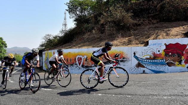 The 152-km competition, one of the longest running cycle races in the country, first began in 1946. It has been held continuously every year since 1980, though it missed a few years before that.  (Anshuman Poyrekar/HT Photo) 