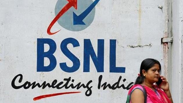 A woman speaks on her mobile phone in front of the logo of Bharat Sanchar Nigam Ltd (BSNL) painted on a wall outside its office in Kolkata, August 24, 2017. (REUTERS File Photo) A woman speaks on her mobile phone in front of the logo of Bharat Sanchar Nigam Ltd (BSNL) painted on a wall outside its office in Kolkata, August 24, 2017. (REUTERS File Photo)