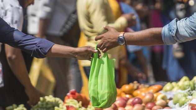 There is no evidence to say whether the paper bags are being reused to the extent required to qualify as more eco-friendly than single-use plastics. (HT REPRESENTATIVE PHOTO) There is no evidence to say whether the paper bags are being reused to the extent required to qualify as more eco-friendly than single-use plastics. (HT REPRESENTATIVE PHOTO)