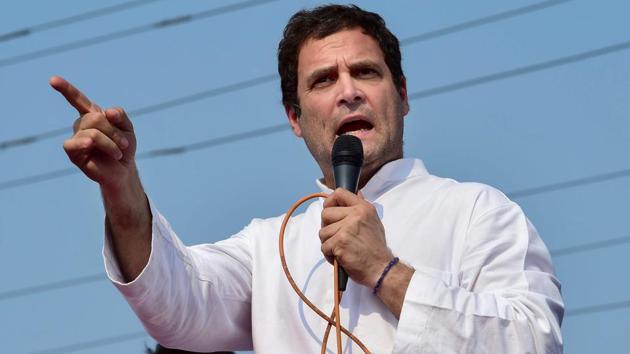 AICC president Rahul Gandhi speaks during his Janashirvada Yatra in Srirangapatna town. (PTI File Photo) AICC president Rahul Gandhi speaks during his Janashirvada Yatra in Srirangapatna town. (PTI File Photo)