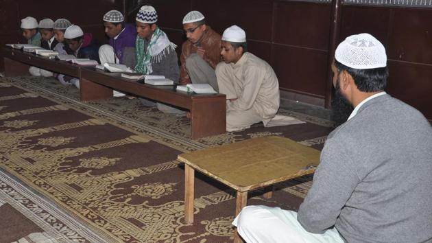 The school education department has identified 13 government schools in the state as the centres to conduct the madrasa board examination. (HT Photo) The school education department has identified 13 government schools in the state as the centres to conduct the madrasa board examination. (HT Photo)