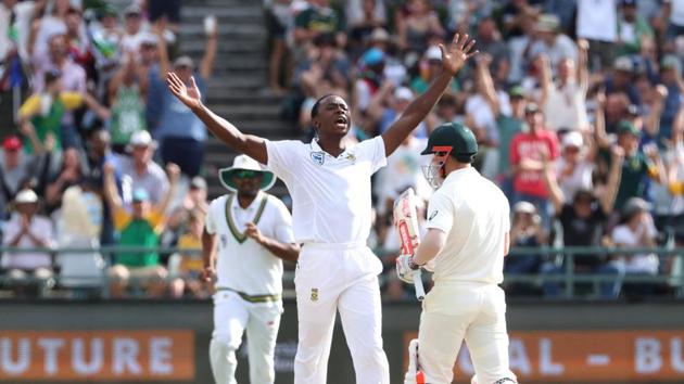 Warner soon followed as Kagiso Rabada again took his wicket. (REUTERS)