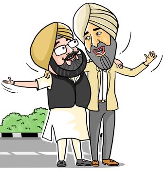 Amarinder, in an interview to this newspaper, recently appreciated Manpreet for being good at his work.(Illustration by Daljeet Kaur Sandhu/HT)