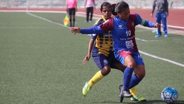 Eastern Sporting Union registered a narrow 3-2 win over Indira Gandhi Academy for Sports & Education to begin their Indian Women’s League title defence on a winning note.(AIFF)