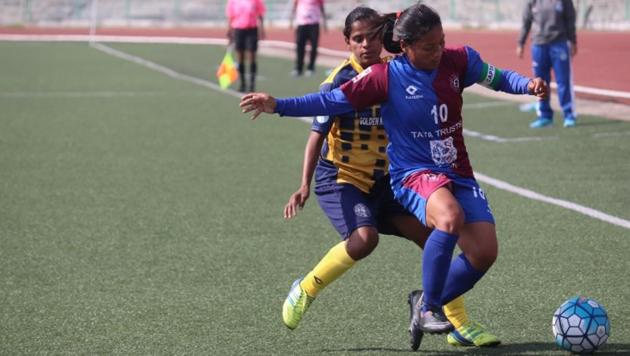 Eastern Sporting Union registered a narrow 3-2 win over Indira Gandhi Academy for Sports & Education to begin their Indian Women’s League title defence on a winning note.(AIFF)