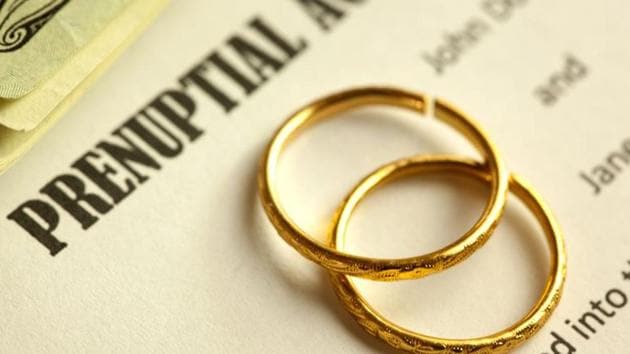 Prenuptial agreement is common in western countries, where couples enter into a contract before marriage.(Representative Photo)