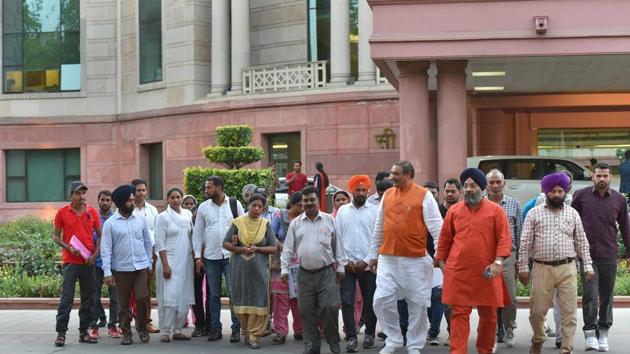 Family members of 39 Indians, who were killed in Iraq's Mosul, leave after meeting external affairs minister Sushma Swaraj in New Delhi. (PTI Photo) Family members of 39 Indians, who were killed in Iraq's Mosul, leave after meeting external affairs minister Sushma Swaraj in New Delhi. (PTI Photo)