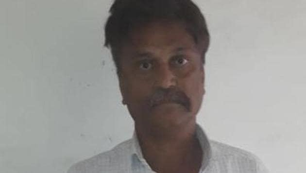 Ahmad Ali alias Harshu Miyan was arrested for allegedly murdering a journalist (HT Photo) Ahmad Ali alias Harshu Miyan was arrested for allegedly murdering a journalist (HT Photo)