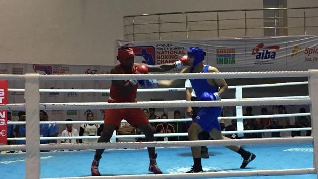 Four girls from Manipur have sealed their berths for the quarter finals at Youth National Boxing.(BFI)