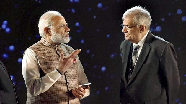 Prime Minister Narendra Modi \with Sri Lankan Prime Minister Ranil Wickremesinghe during the inauguration of the fifth edition of the Global Conference on Cyber Space in New Delhi. (PTI File Photo) Prime Minister Narendra Modi \with Sri Lankan Prime Minister Ranil Wickremesinghe during the inauguration of the fifth edition of the Global Conference on Cyber Space in New Delhi. (PTI File Photo)