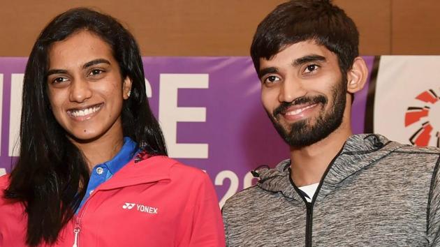 PV Sindhu (L) and Kidambi Srikanth are expected to win big for India in badminton at the Commonwealth Games 2018.(PTI)