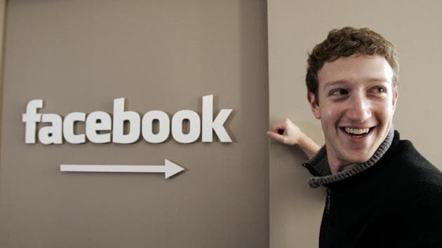 File photo shows Facebook founder Mark Zuckerberg at the social media giant’s headquarters in Palo Alto, California.(AP)