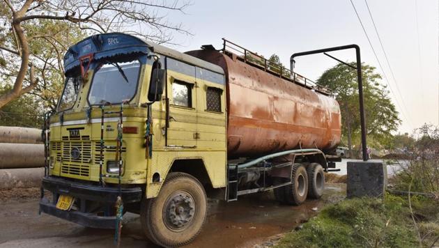 Developers are supposed to use recycled water of the two STPs against a nominal payment and it has been a challenge for the authority to provide water for the heavy construction activity in the city. (Sanjeev Verma/HT PHOTO) Developers are supposed to use recycled water of the two STPs against a nominal payment and it has been a challenge for the authority to provide water for the heavy construction activity in the city. (Sanjeev Verma/HT PHOTO)