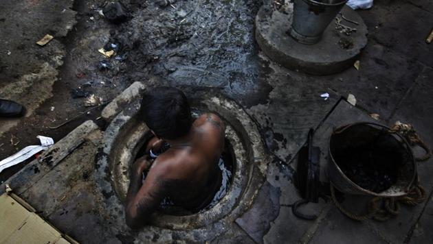 For years, the Centre has alleged that states have found ways to deny the existence of manual scavengers. (Raj K Raj/HT Photo) For years, the Centre has alleged that states have found ways to deny the existence of manual scavengers. (Raj K Raj/HT Photo)