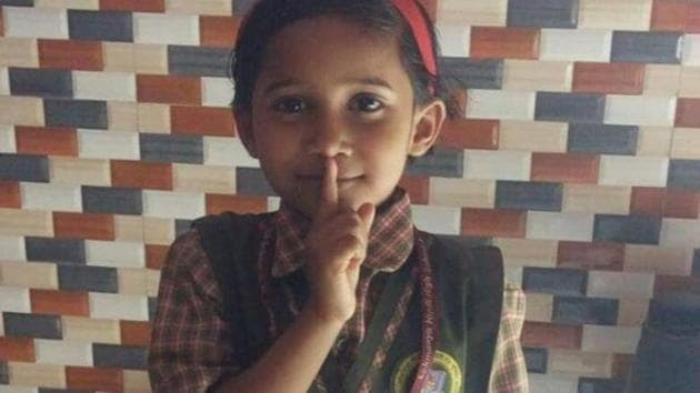 The body of Anjali Saroj, a nursery student of a Hindi-medium school in Nallasopara, was found on Sunday. The body of Anjali Saroj, a nursery student of a Hindi-medium school in Nallasopara, was found on Sunday.