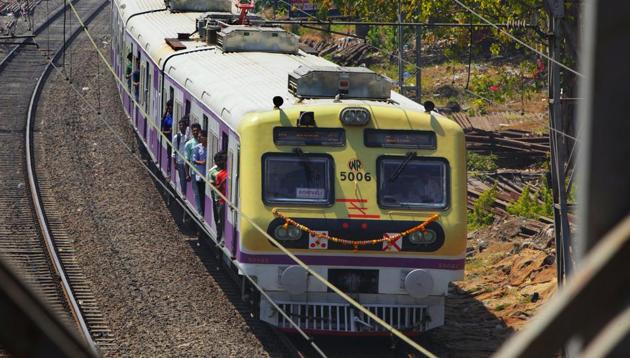 The commissioner of railway safety (CRS) has set a speed limit of 70kmph for Bombardier locals on the corridor, considering its speed, braking distance and faster acceleration.(HT FILE)