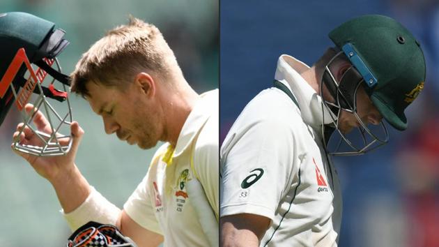 David Warner and Steve Smith were handed a one-year ban by Cricket Australia for their involvement in the ball-tampering fiasco during the Newlands Test against South Africa.(AFP)