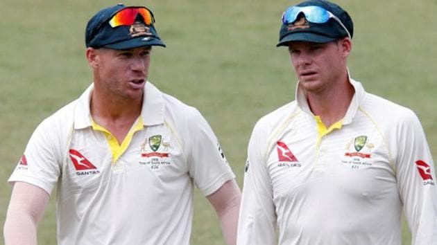 Steve Smith (R) and David Warner were both sent home from South Africa after they were found guilty by Cricket Australia in the ball-tampering incident.(REUTERS)