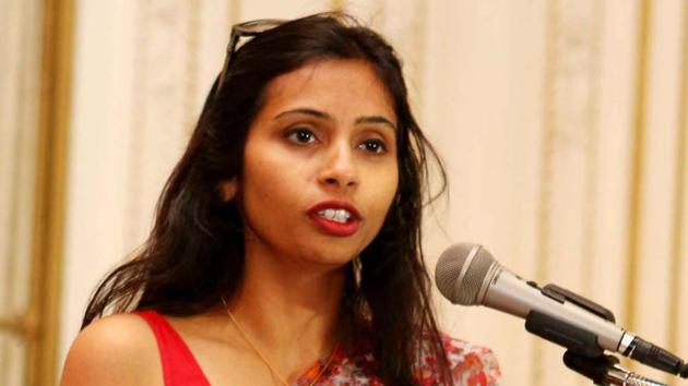 A file photo of Indian diplomat Devyani Khobragade in New York.(Reuters File Photo)