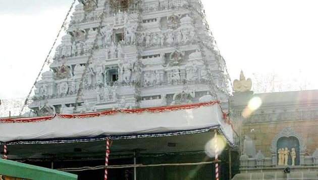 The Lord Venkateshwara Temple at Tirupati in Andhra Pradesh(PTI File Photo)
