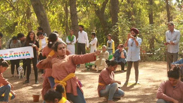 The theatre society of Miranda House recently showcased their play on gender binary at Lodhi Gardens.