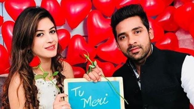 Puneesh Sharma and Bandgi Kalra fell in love with each other on Bigg Boss.(bandgikalra/Instagram)