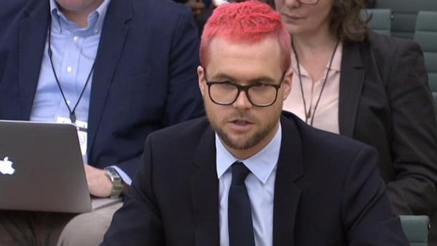 Canadian data analytics expert and whistle-blower Christopher Wylie submitted a cache of documents to Britain’s parliamentary committee.(AFP File Photo)