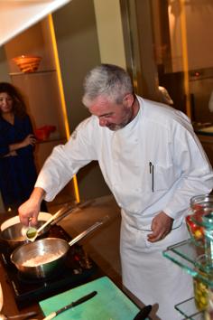 Chef Roberto Gatto stirs up some stunning risotto at the most glamorous hotel in Venice, Cipriani