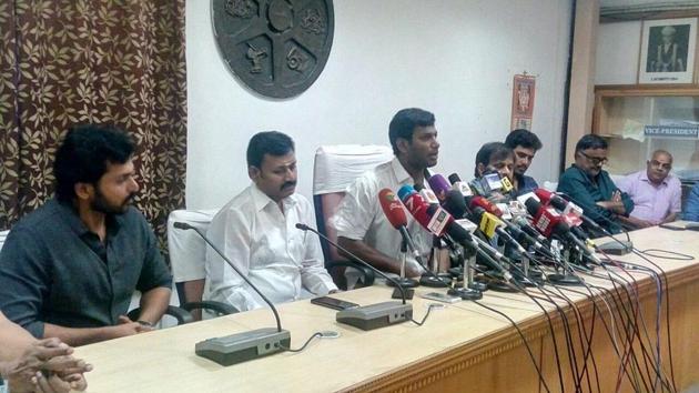 Vishal addressed the media on Friday about the shutdown of the Tamil film industry.