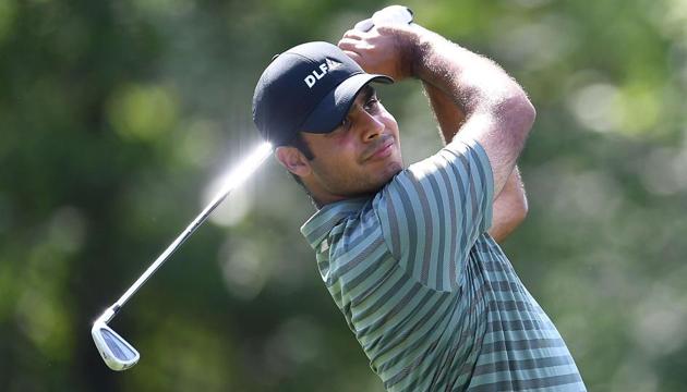 Shubhankar Sharma has been the most successful Indian golfer in the past year.(AFP)