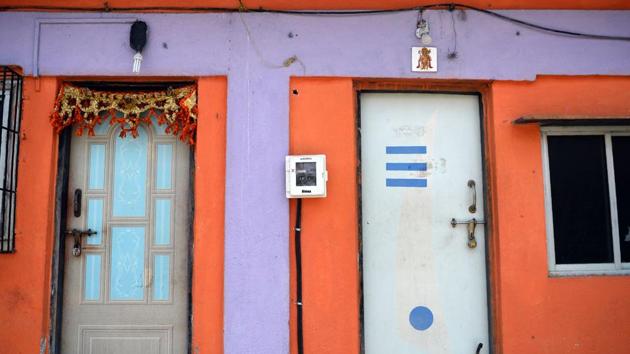 A meter was installed in the Bhoirs’ home last month after the Maharashtra state government completed its Rs 25 crore electrification project for the island. Engineers spent three months laying a seven-kilometre undersea cable that connects a mainland substation to transformers in each Elephanta village. In brightly painted homes, ceiling fans now whirl at high speed as light bulbs illuminate dark rooms. (Punit Paranjpe / AFP) A meter was installed in the Bhoirs’ home last month after the Maharashtra state government completed its Rs 25 crore electrification project for the island. Engineers spent three months laying a seven-kilometre undersea cable that connects a mainland substation to transformers in each Elephanta village. In brightly painted homes, ceiling fans now whirl at high speed as light bulbs illuminate dark rooms. (Punit Paranjpe / AFP)