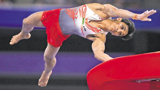 Ashish Kumar will be the most prominent medal contender for India in gymnastics at the Commonwealth Games 2018.(Getty Images)