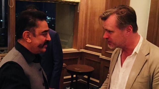 Kamal Haasan met Christopher Nolan in Mumbai on Friday.