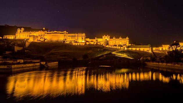 The night tourism project was first initiated at Amber Fort in Rajasthan.(Tourism Rajasthan)