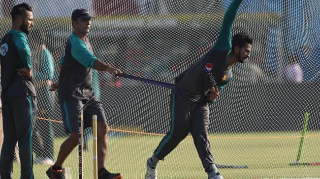 Pakistani cricketers train ahead of the first Twenty20 International against West Indies in Karachi. (AFP) Pakistani cricketers train ahead of the first Twenty20 International against West Indies in Karachi. (AFP)