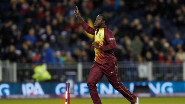 West Indies T20 skipper Carlos Brathwaite will miss the upcoming Twenty20 series against Pakistan reportedly due to security concerns(Action Images via Reuters)