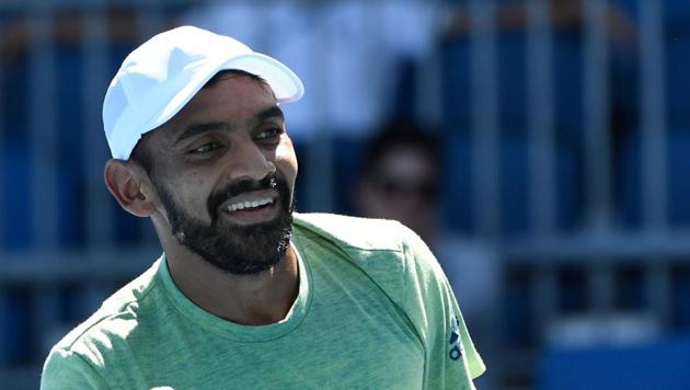 Divij Sharan’s possibility of playing in the Davis Cup tie could be a problem as a last-minute injury to Leander Paes or Rohan Bopanna would put India in spot of bother.(Getty Images)