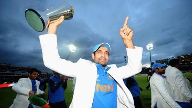 Irfan Pathan was removed as Baroda’s captain after two matches of the 2017-18 domestic season.(ICC via Getty Images)