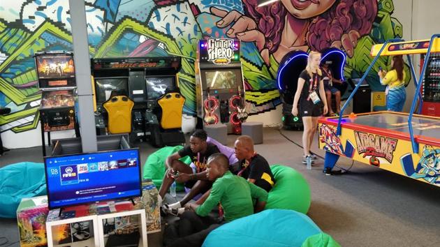 At the Gold Coast village, competitors can relax with virtual reality computer games, air hockey and much more. At the Gold Coast village, competitors can relax with virtual reality computer games, air hockey and much more.