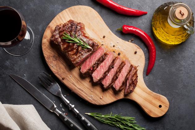 The study showed that those regularly eating red meat compared to a red meat-free diet had higher rates of distal colon cancer .(Shutterstock)