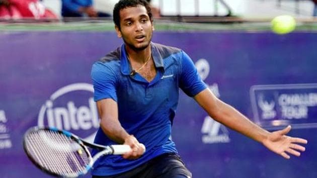 Ramkumar Ramanathan had recently reached the quarterfinals of the Euro 43,000 Marbella Challenger in Spain.(PTI)