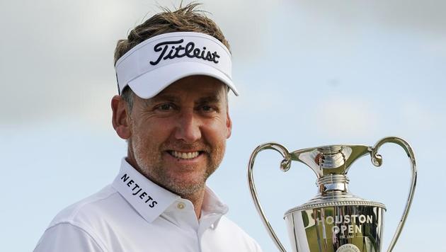 Ian Poulter won the Houston Open Golf tournament, securing his first title since leading Europe to the Ryder Cup title in 2012.(AP)