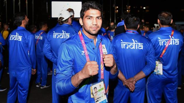 Indian boxer Manoj Kumar poses for a photo. (PTI) Indian boxer Manoj Kumar poses for a photo. (PTI)