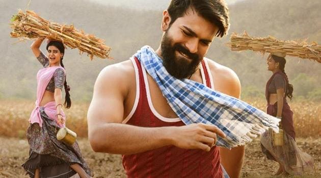 Ram Charan plays the lead role in Rangasthalam.