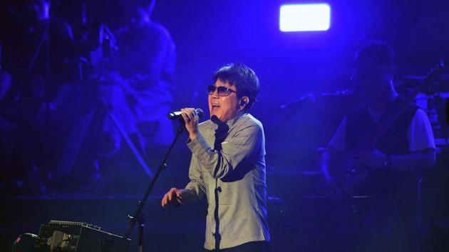 The South Korean group includes prominent singers such as Cho Yong-pil (pictured), Lee Sunhee and Cho Jin Hee, who all previously performed in Pyongyang. It was the first time for a North Korean leader to attend such a South Korean performance in the North. During a past period of detente, South Korea occasionally sent pop singers to North Korea, but that stopped in 2005. (Korea Pool / Getty Images) 