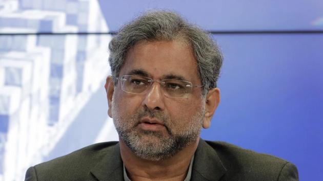 Pakistan Prime Minister Shahid Khaqan Abbasi during the annual meeting of the World Economic Forum in Davos, Switzerland, on January 24.(AP File Photo)