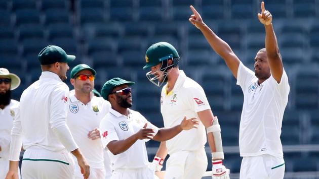 Australian wickets continued to tumble with Philander picking six wickets to hand his side victory. (AFP) 