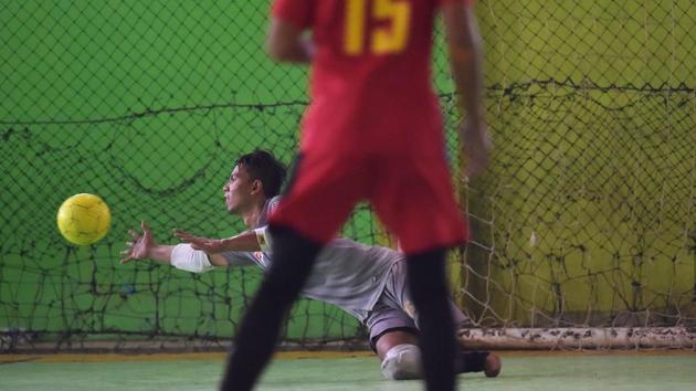 An instant sensation, Sulaeman was crowned the competition’s best goalkeeper. “It was unreal. My first time ever being abroad and I was named the best goalie,” he said. It was there British media praised Sulaeman and his “cat-like reflexes”. “People with disabilities like me and poor people can all unite without being looked down upon or stigmatised.” (Adek Berry / AFP)