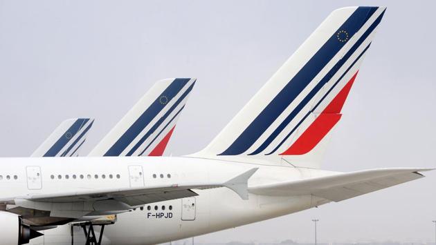 A file photo taken on December 2, 2016, shows Airbus A380 jetliners bearing the Air France livery on the tarmac at Paris Roissy Charles-de-Gaulle airport.(AFP FILE)